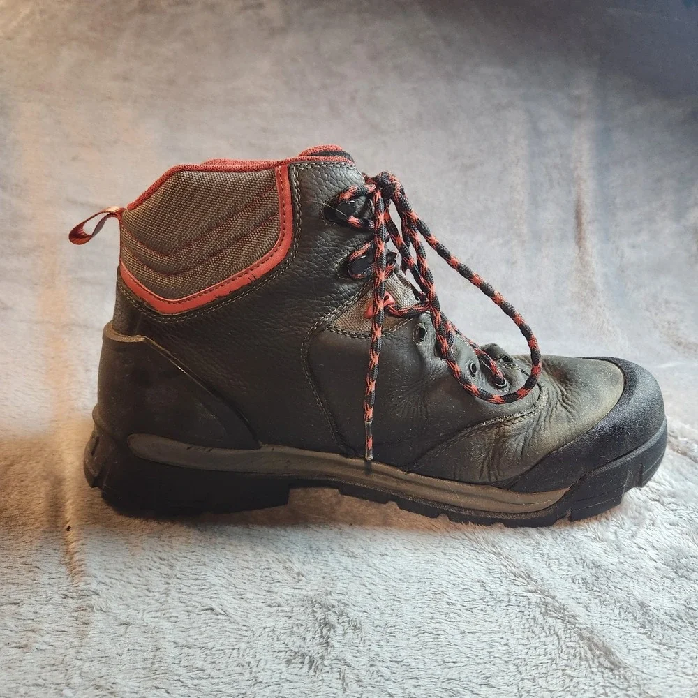 Bogs Boots Mens 11.5 Black Leather Bedrock II 6